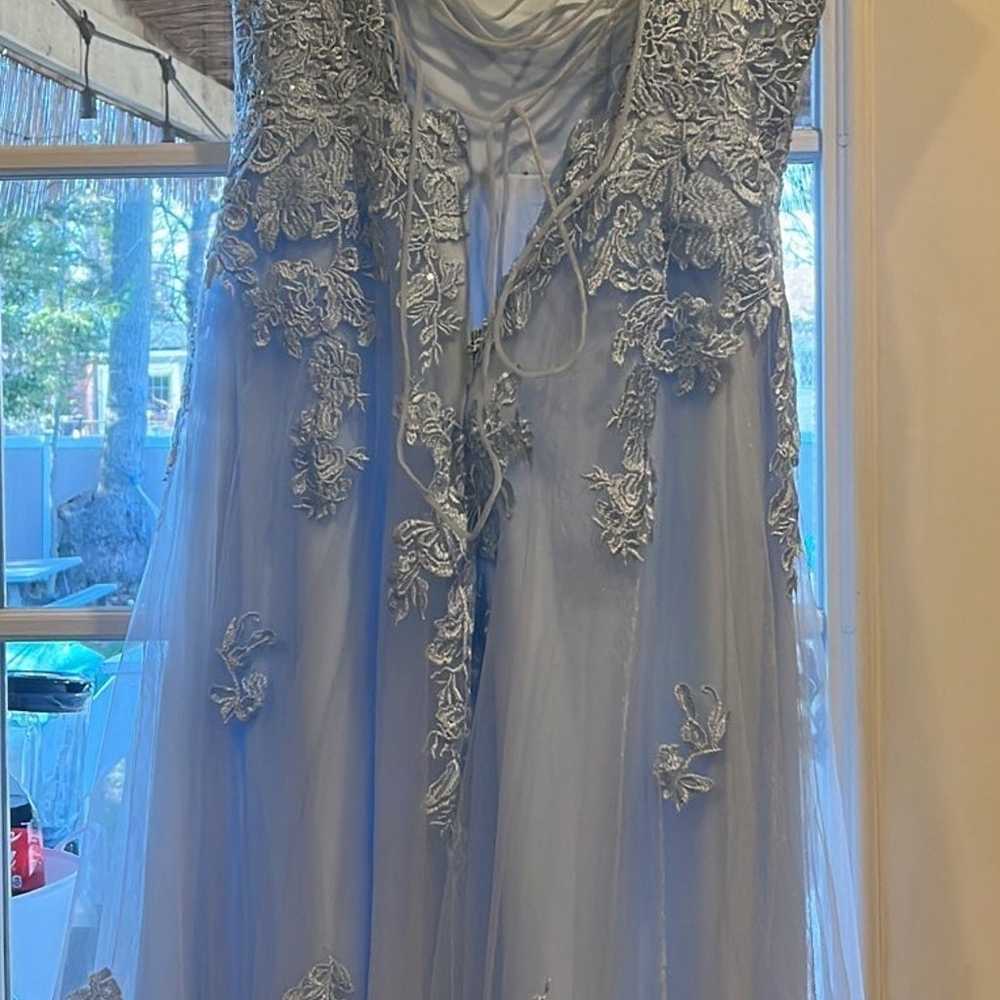 Light blue prom dress size 10 - image 4