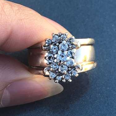 10k Vintage Diamond Ring - image 1