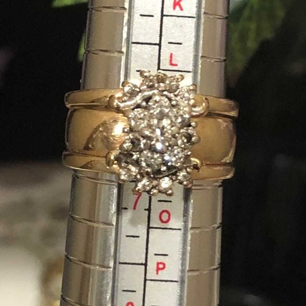 10k Vintage Diamond Ring - image 6