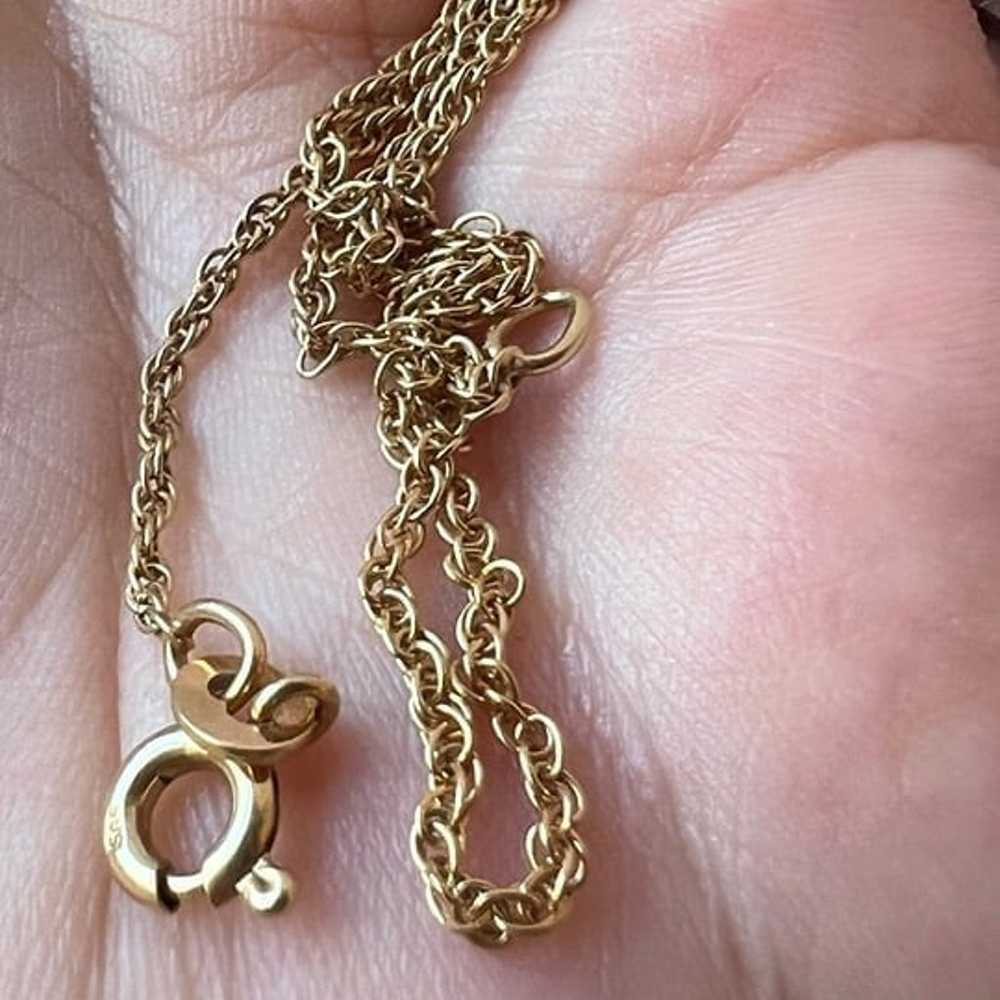 VINTAGE 14K YELLOW GOLD ROPE CHAIN NECKLACE UNISE… - image 7