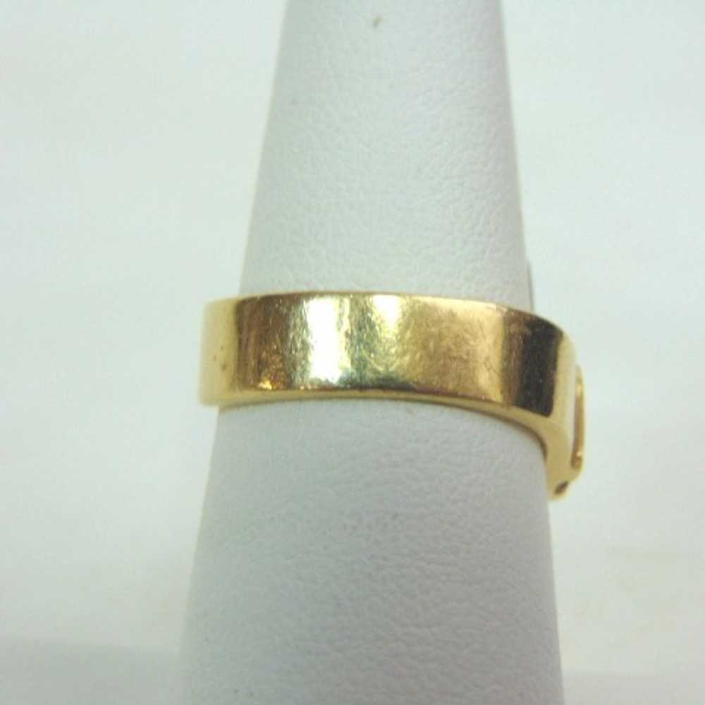 Womens 14K Gold Ring w/ CZ Stone E3295 - image 4