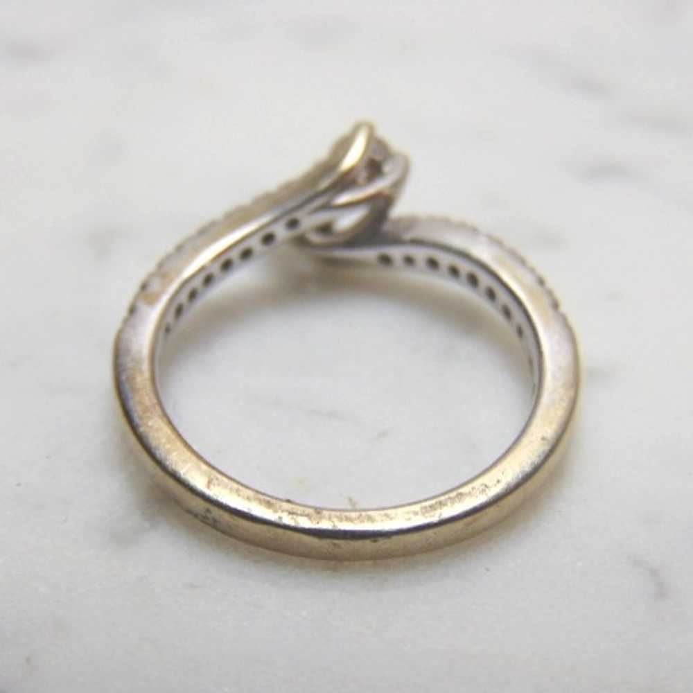 Womens Vintage Estate 14k White Gold Ever Us Diam… - image 3