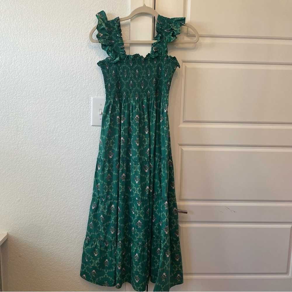 Hill House Ellie Nap Dress Emerald Trellis - image 3