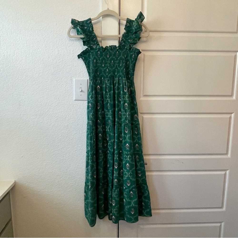 Hill House Ellie Nap Dress Emerald Trellis - image 4