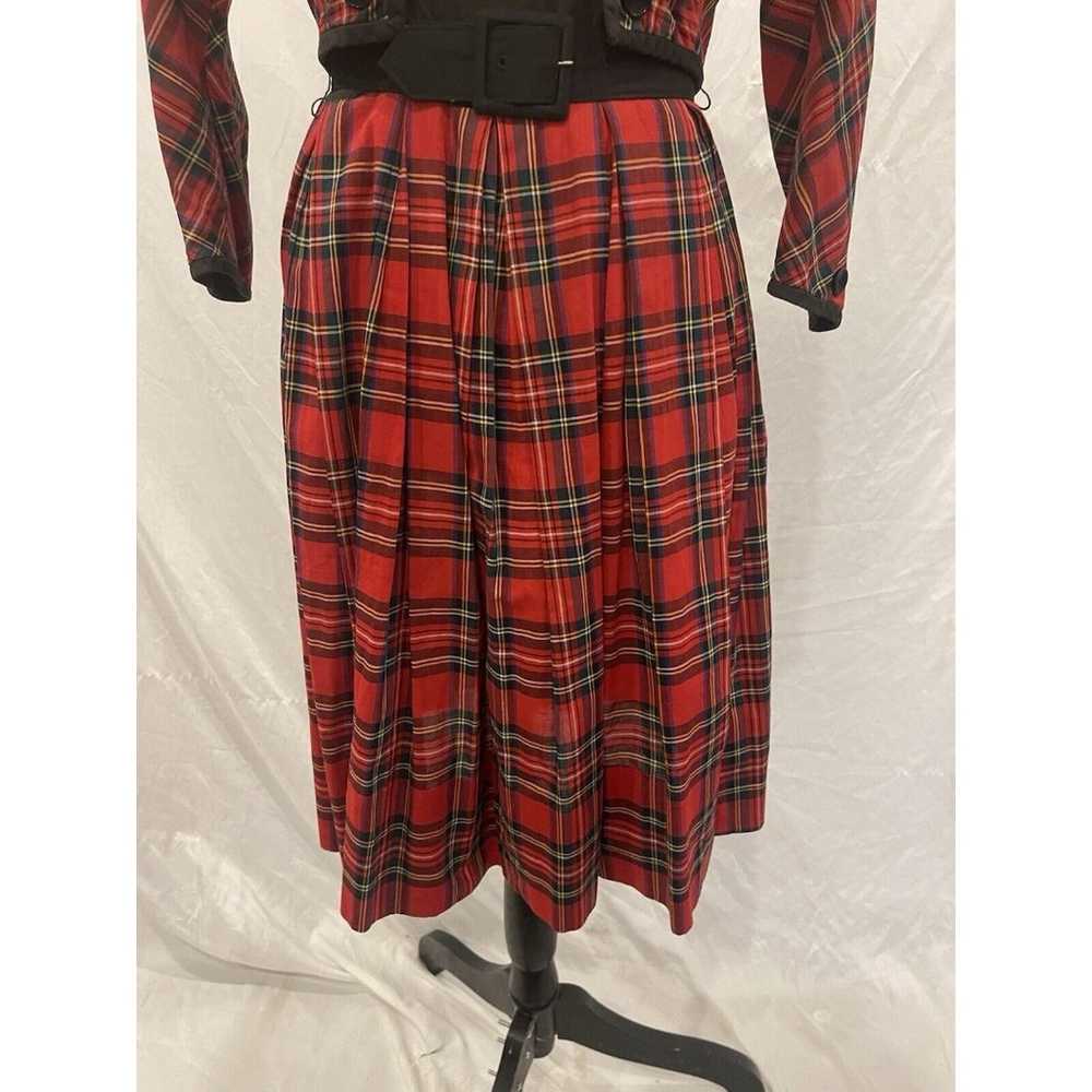 Vintage 50s/60s  red buffalo Plaid dress, Jacket … - image 2