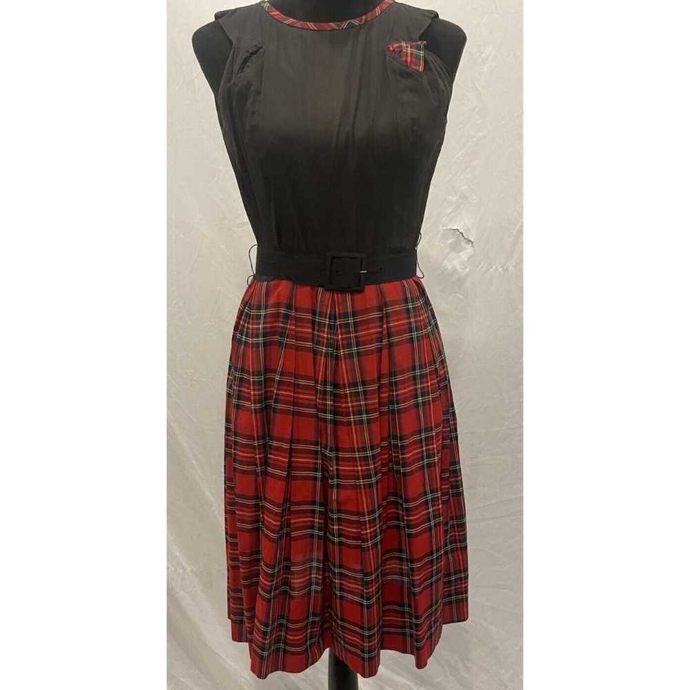 Vintage 50s/60s  red buffalo Plaid dress, Jacket … - image 4