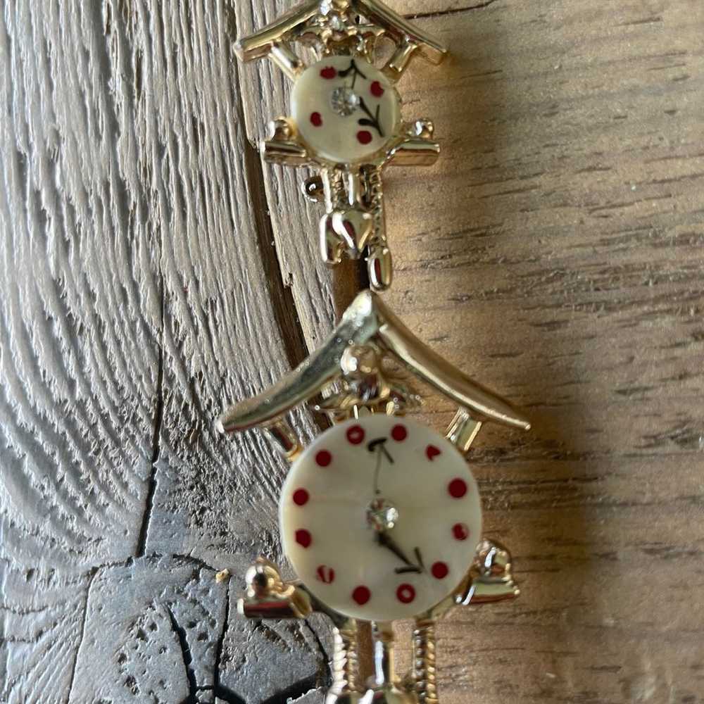 Pair of vintage cuckoo clock pins/brooches. - image 4