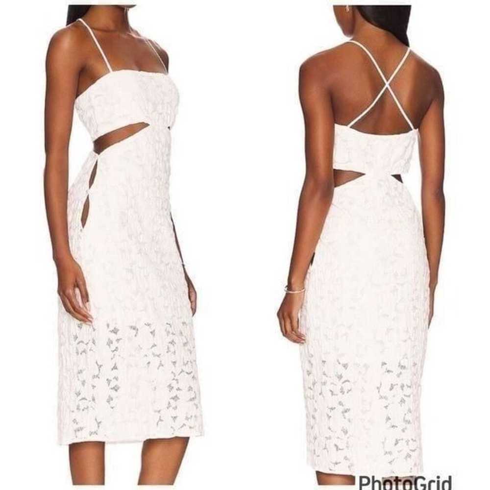 LPA Perla Midi Dress In White Size Medium - image 1