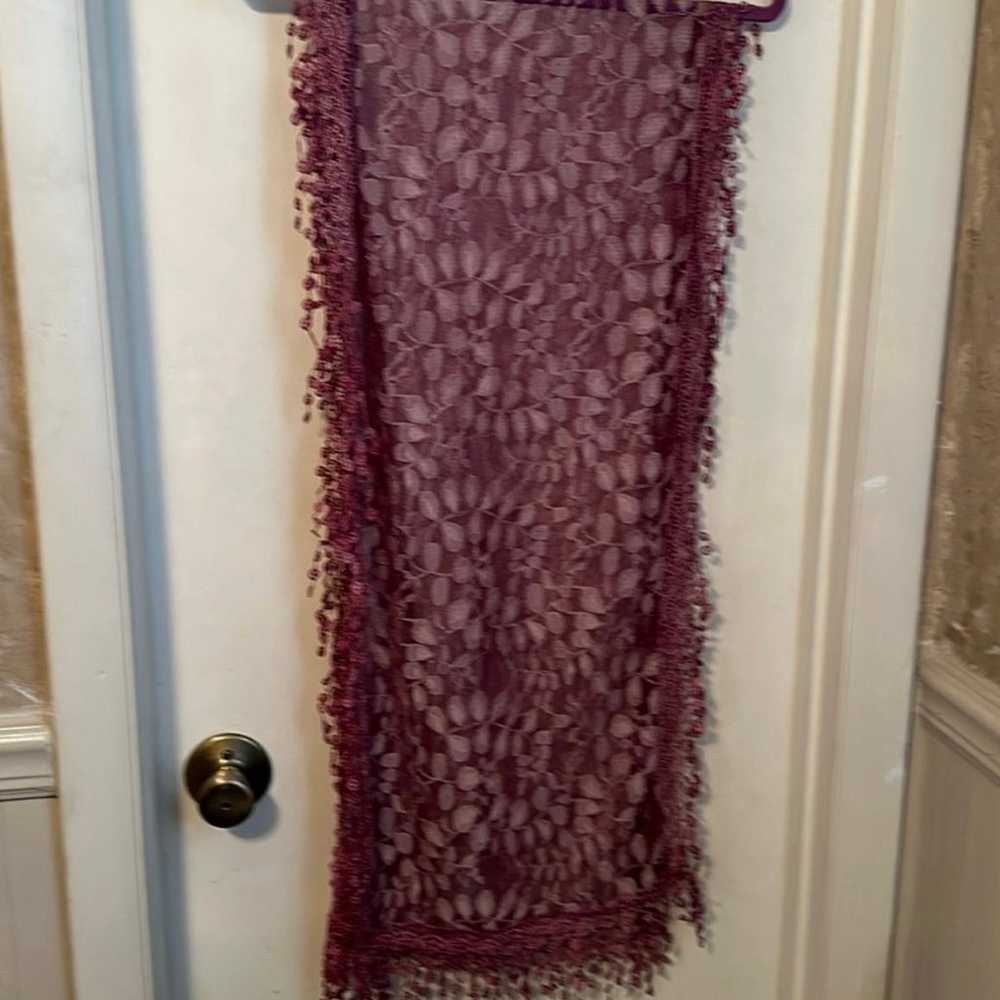 Vintage Style Lace Scarf Shawl Wrap NWOT - image 2