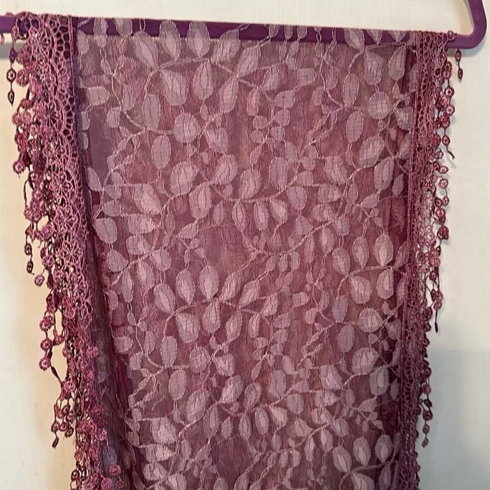 Vintage Style Lace Scarf Shawl Wrap NWOT - image 3