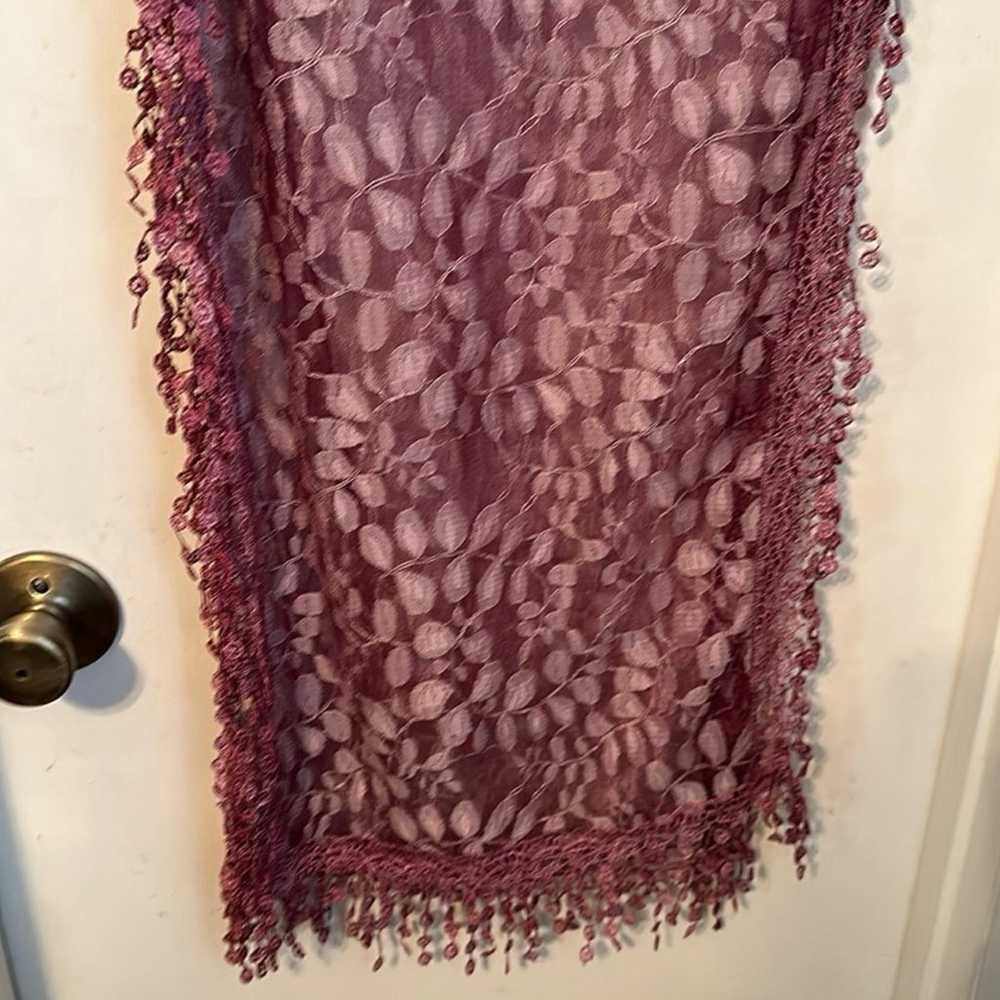 Vintage Style Lace Scarf Shawl Wrap NWOT - image 4