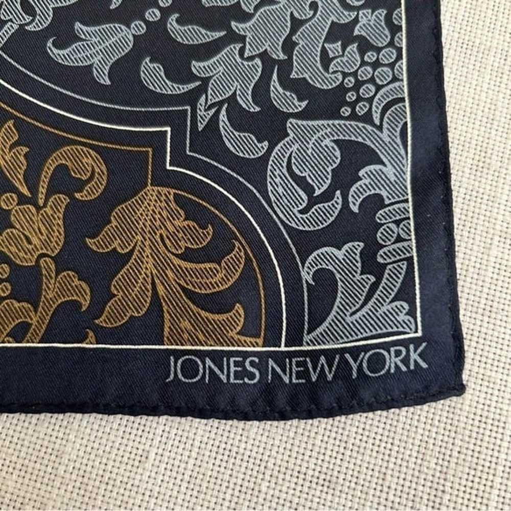 •Jones New York Silk Geometric Print Vintage Scar… - image 3