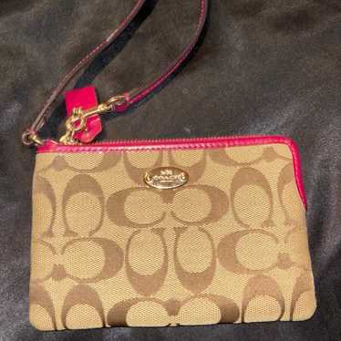 Hot Pink Coach Wristlet