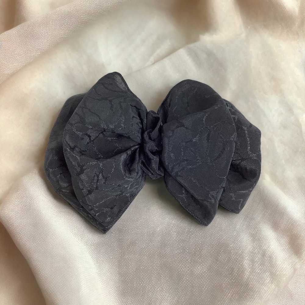 Vintage 1980s Madonna Style HAIR BOWS Black & Mul… - image 2