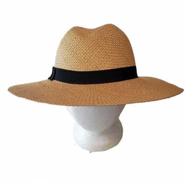 Vintage Wide Brim Panama Fedora Hat