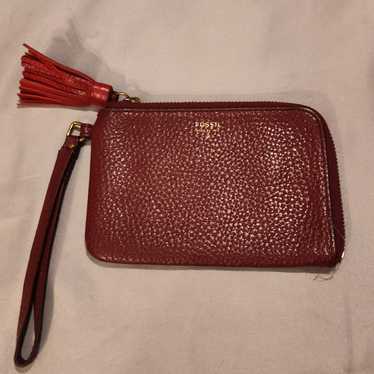 NWOT! Vintage FOSSIL Leather Wristlet