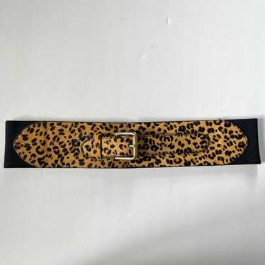 Vintage Lauren Ralph Lauren leather/ elastic belt… - image 1