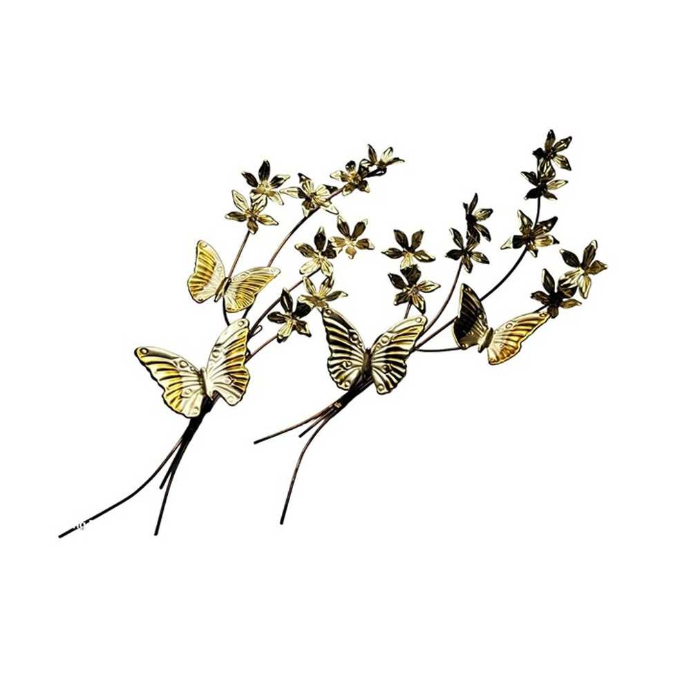 vintage home int butterfly's leaf spray art/deco … - image 2