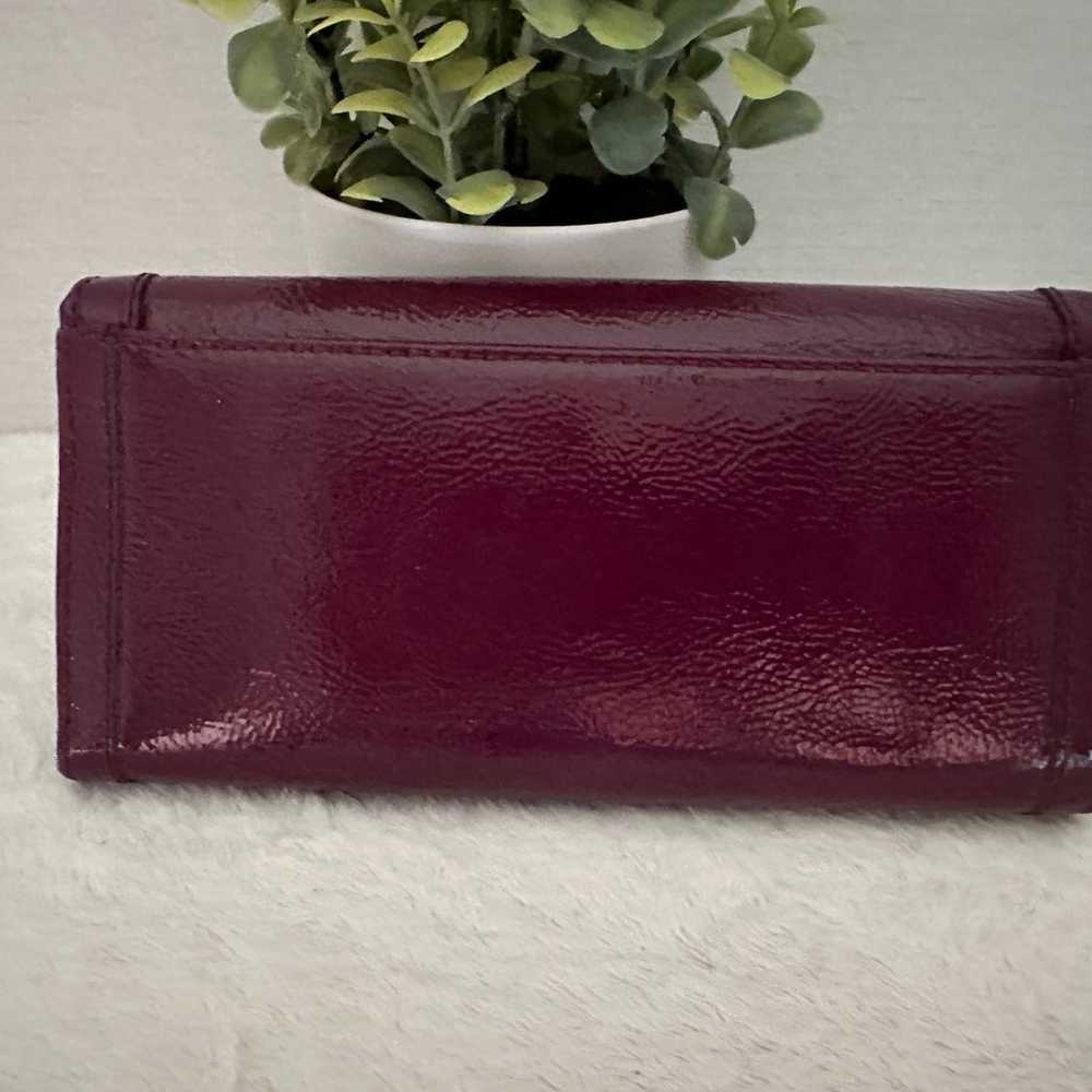 Coach SoHo Patent Leather Buckle Wallet Plumb Pur… - image 7