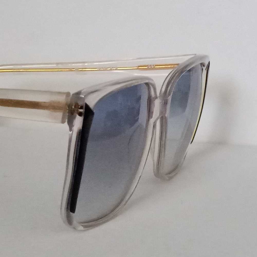 Vintage Mod Black/Clear Elegance Sunglasses NOS I… - image 1