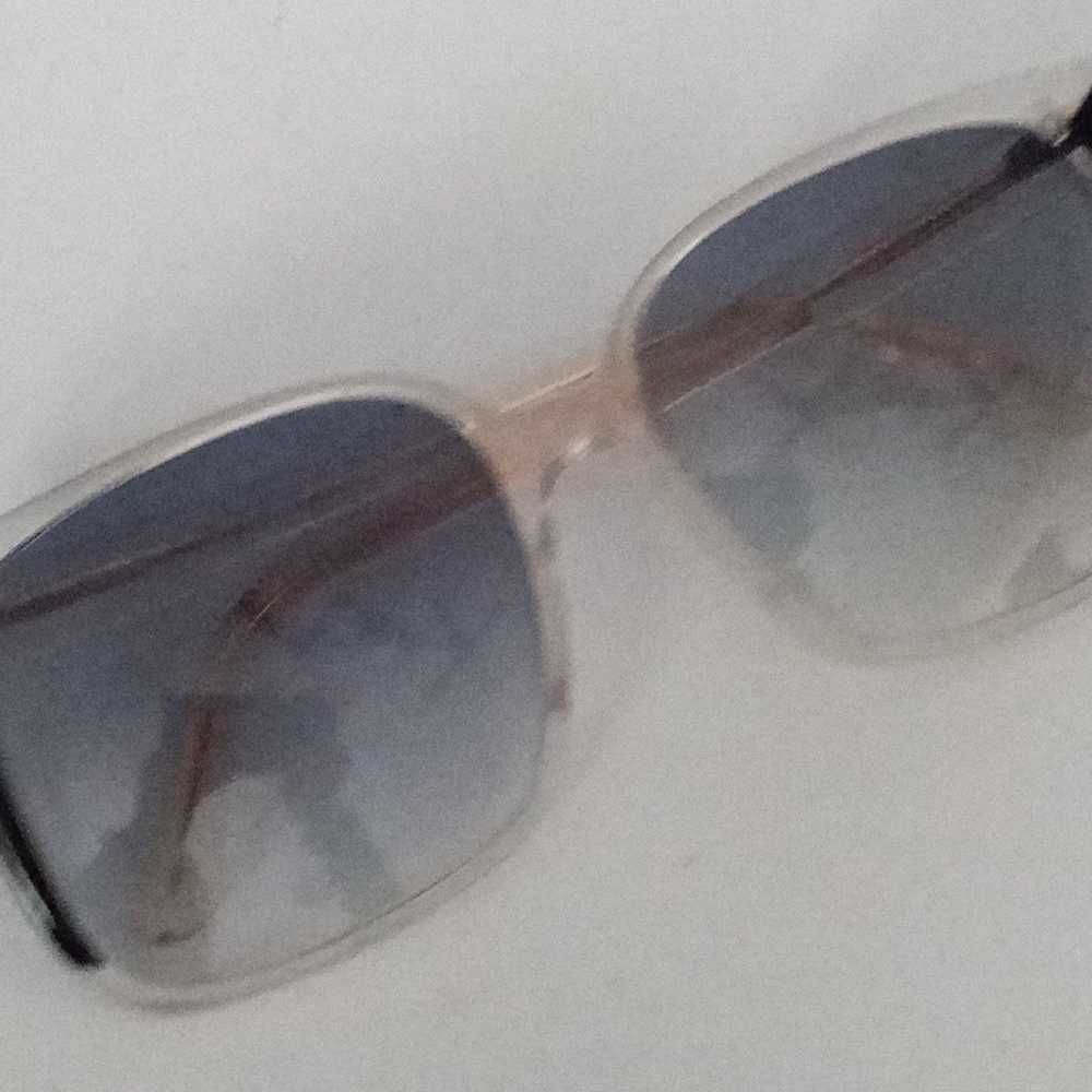 Vintage Mod Black/Clear Elegance Sunglasses NOS I… - image 3