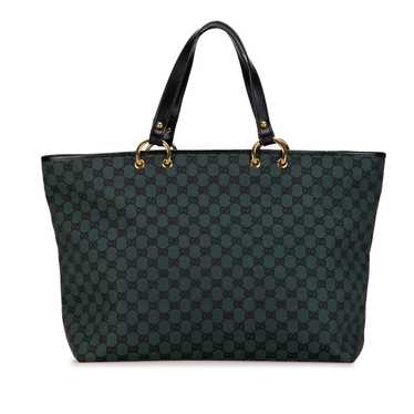 Green Gucci GG Canvas Tote