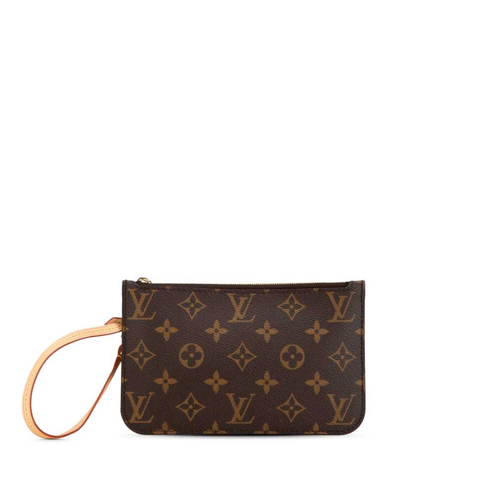 Brown Louis Vuitton Monogram Neverfull Pochette P… - image 1