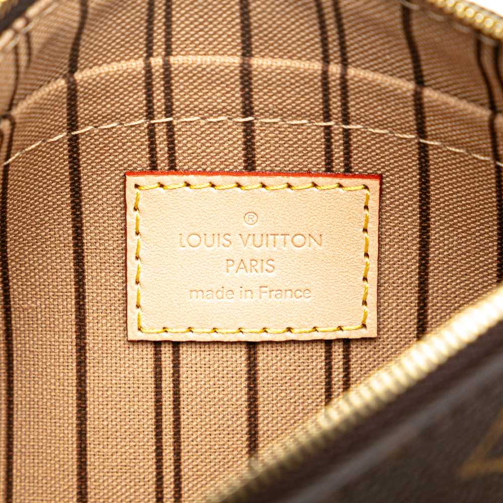 Brown Louis Vuitton Monogram Neverfull Pochette P… - image 5