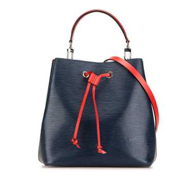 Blue Louis Vuitton Epi NeoNoe MM Bucket Bag - image 1