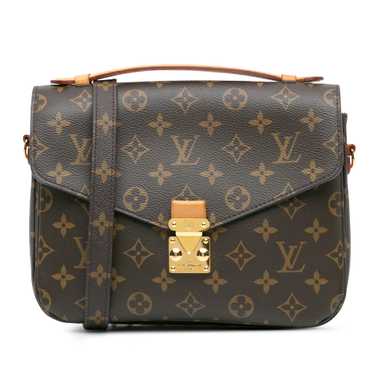 Brown Louis Vuitton Monogram Pochette Metis Satche