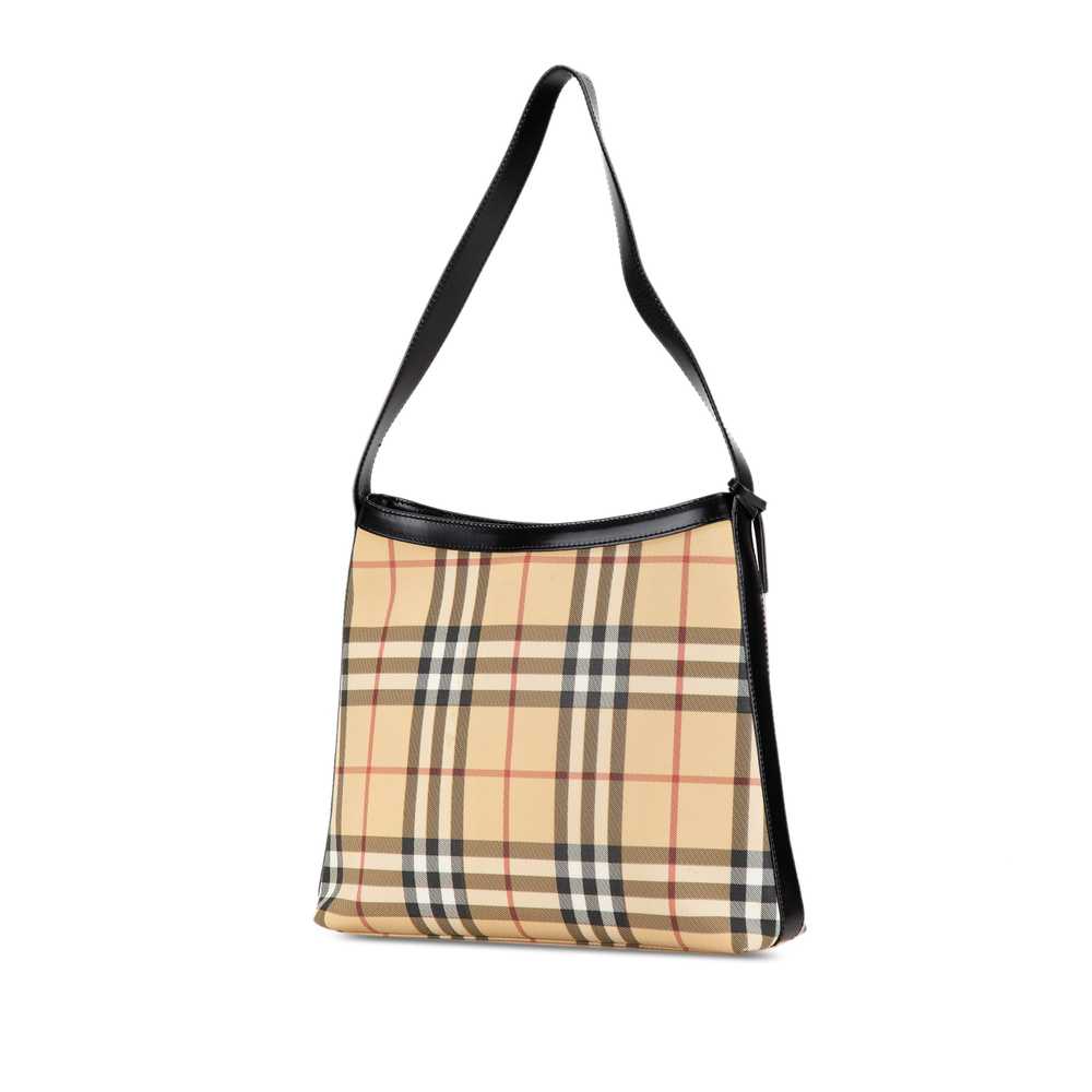 Brown Burberry House Check Canvas Shoulder Bag - image 2