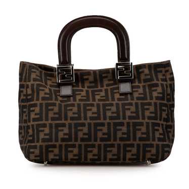 Brown Fendi Zucca Canvas Twins Tote