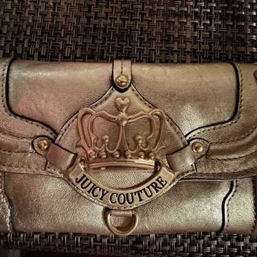 Y2K Gold leather full size wallet - image 1