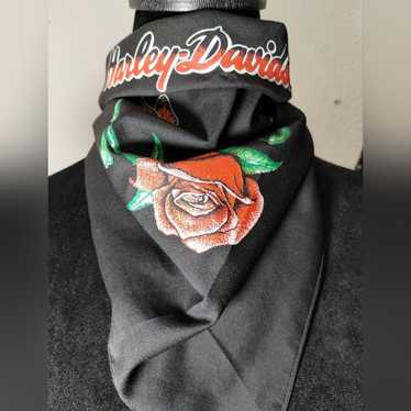 Official Harley Davidson Vintage Rose Scarf Bandan