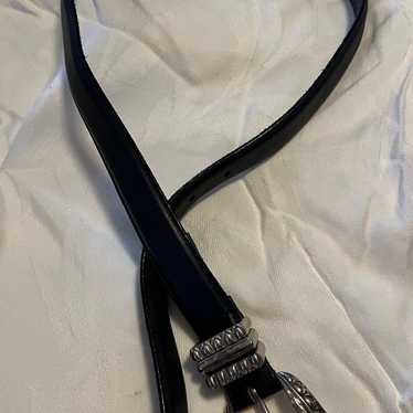 Brighton black leather belt 29” made in USA