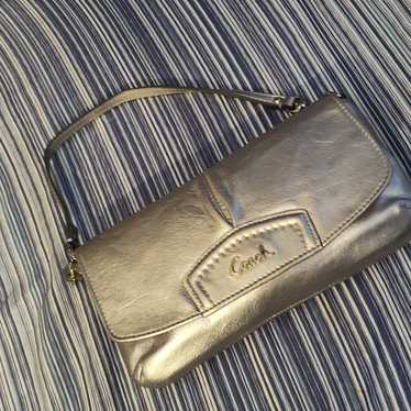 Beautiful Silver COACH Wristlet