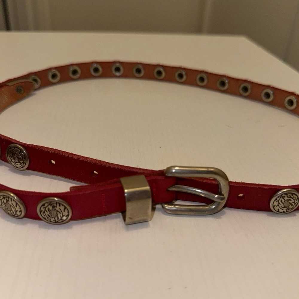 Reformation Vintage Western Red Belt - image 2