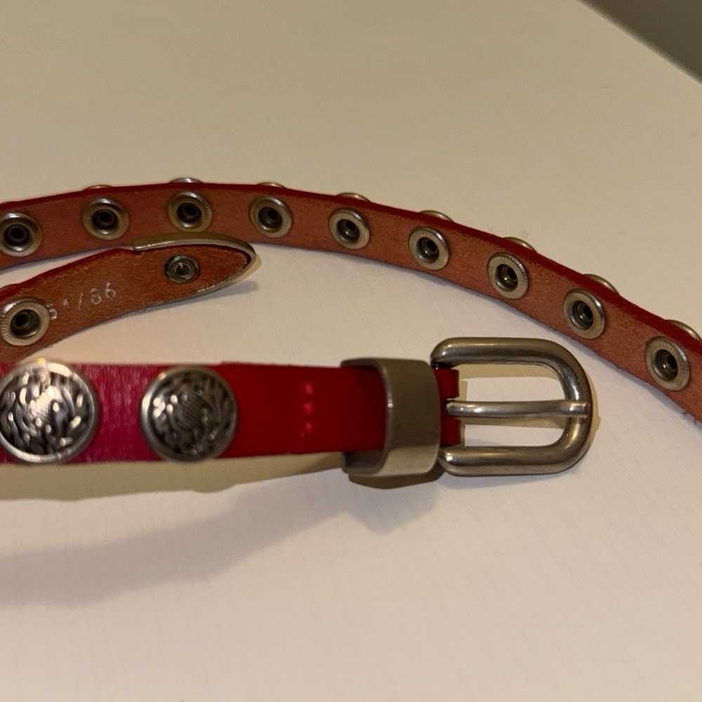 Reformation Vintage Western Red Belt - image 4