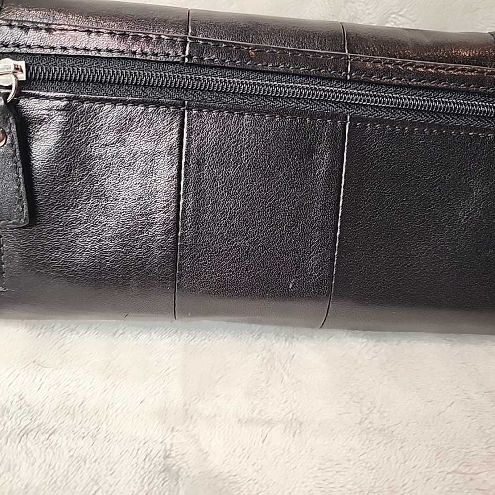 Vintage Coach Kristin Black Billfold Leather Wall… - image 4