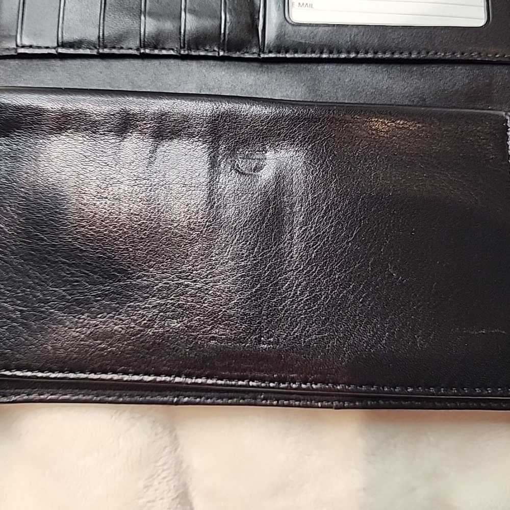 Vintage Coach Kristin Black Billfold Leather Wall… - image 7