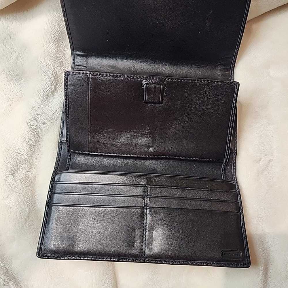 Vintage Coach Kristin Black Billfold Leather Wall… - image 8