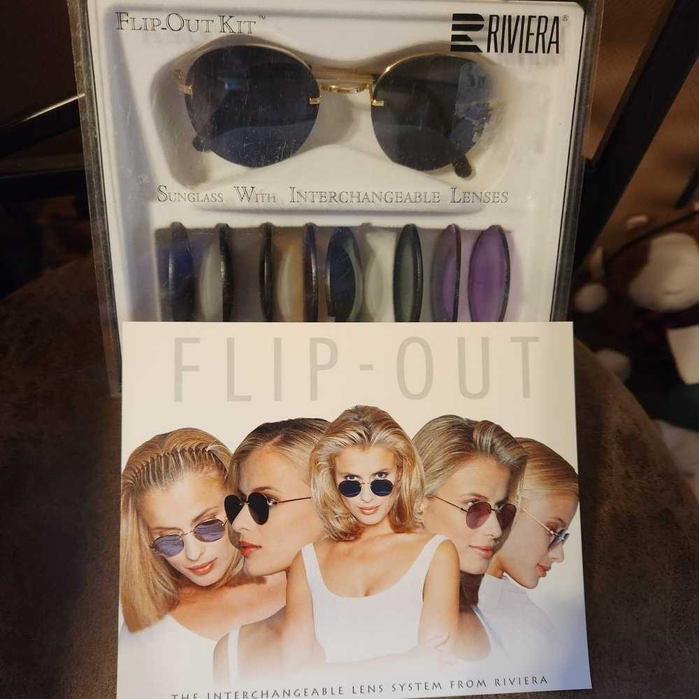 VINTAGE RIVIERA FLIP OUT SYSTEM SUNGLASSES - image 1