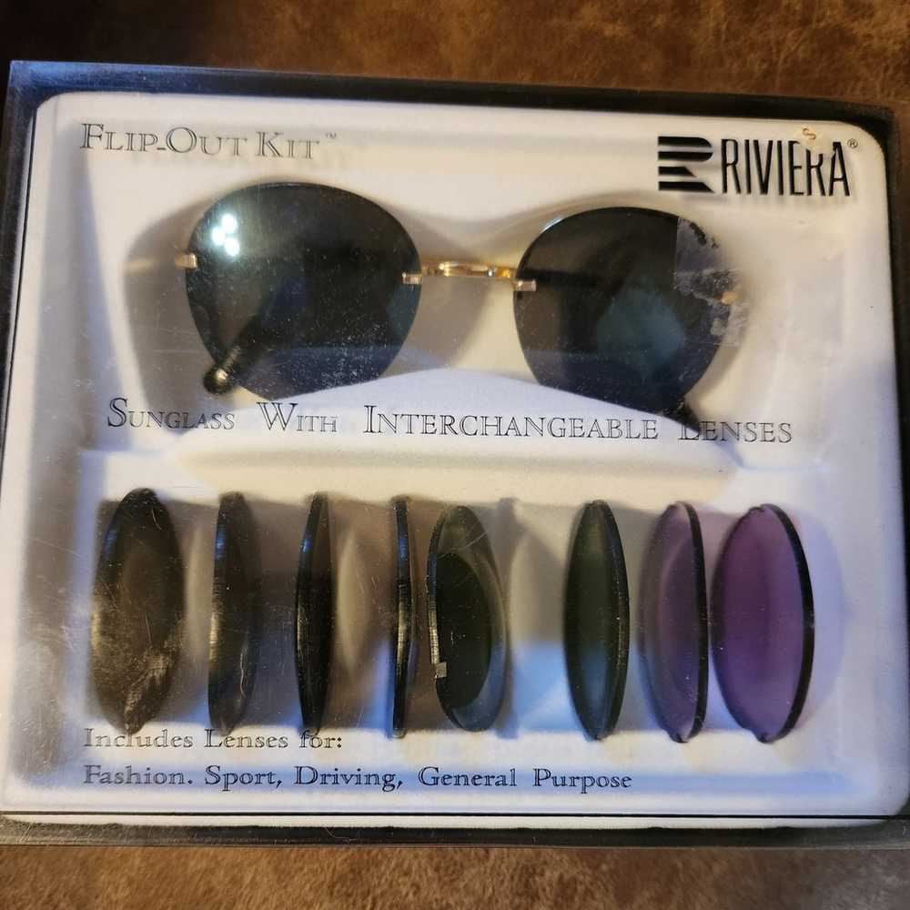 VINTAGE RIVIERA FLIP OUT SYSTEM SUNGLASSES - image 3