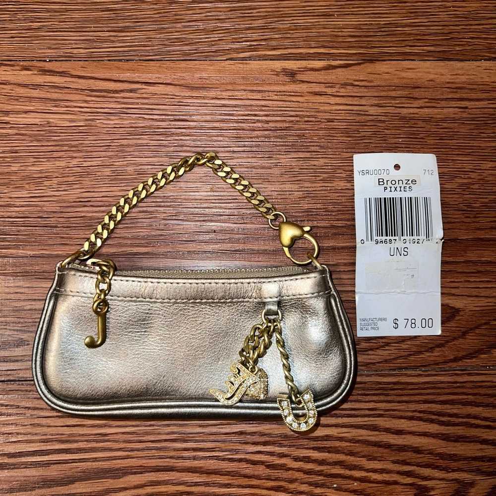 Y2K Vintage 2005 Juicy Couture Metallic Gold Micr… - image 8