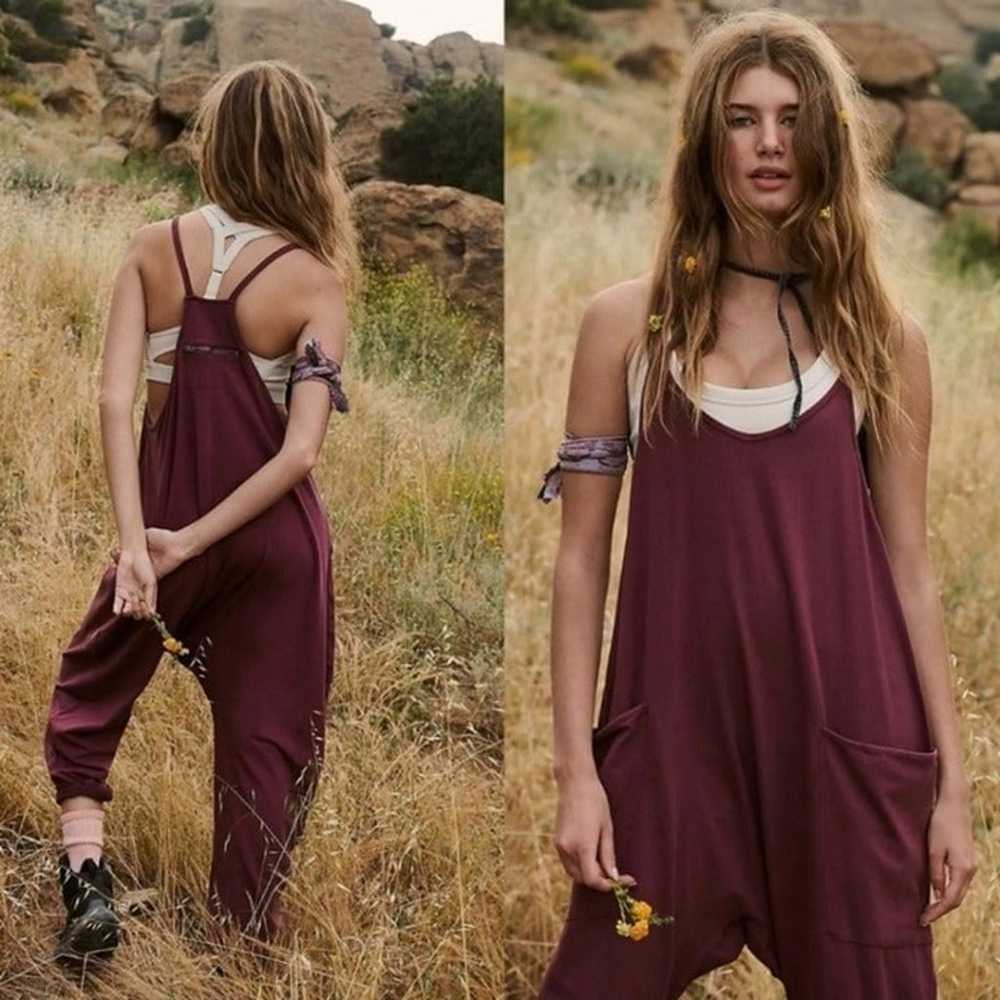 New Free People Movement Hot Shot Onesie in Pomeg… - image 8