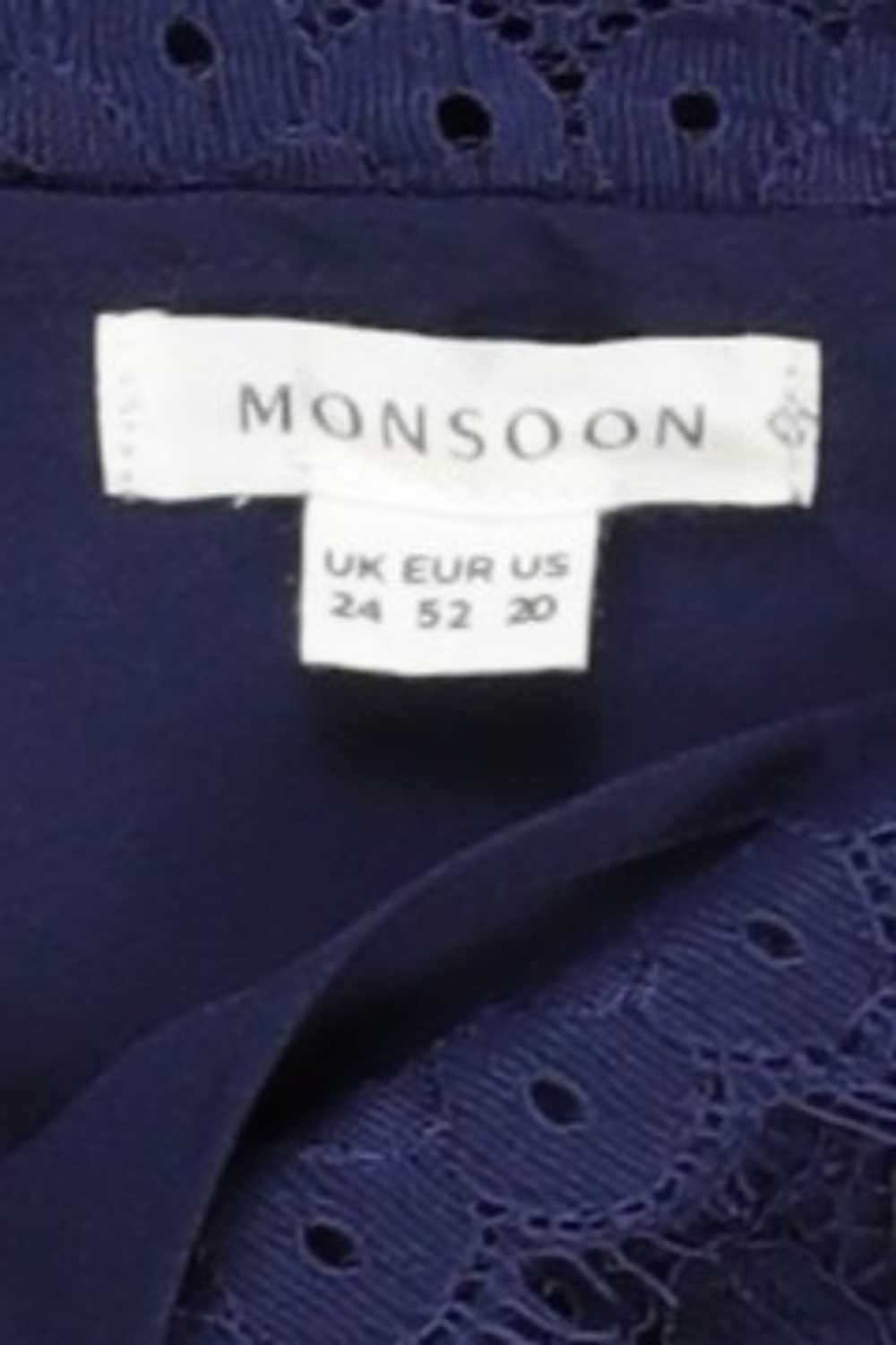 Monsoon Women's dress Size 24 Blue A-Line - image 3