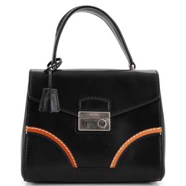 PRADA Sound Top Handle Bag Calfskin Medium