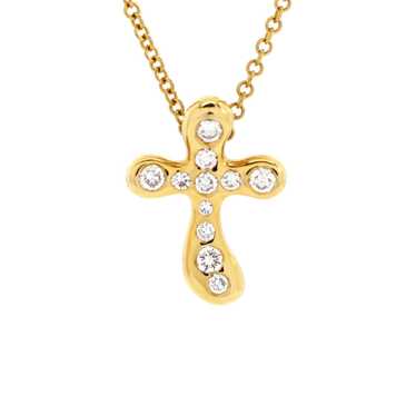 Tiffany Elsa Peretti Cross Pendant Necklace