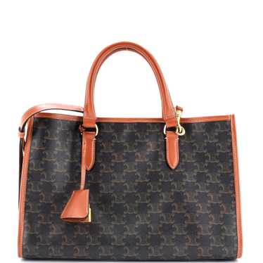 CELINE Horizontal Cabas Tote Triomphe Coated Canva