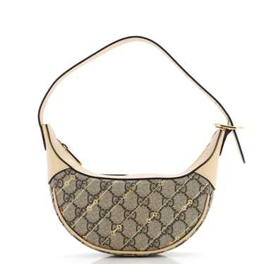 GUCCI Ophidia Zip Hobo Print GG Coated Canvas Mini - image 1